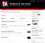 Screenshot der Homepage der \
